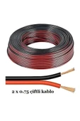 Redno Çiftli Kablo Tesisat Hoparlör Kablosu 2 X 0.75 Elektrik Kablosu 5 Metre Fiyatıdır - 1