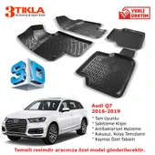 Audi Q7 2016-2020 Premium 3D Havuzlu Paspas Seti - 1
