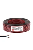 Poke Elektrik Ve Hoparlör Kablosu Kordon 50 Metre 2x0.75 - Siyah - 1