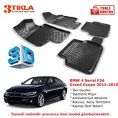 BMW 4 Serisi F36 Grand Coupe 2014-2016 Premium 3D Havuzlu Paspas Seti - 1