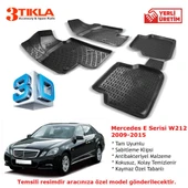 Mercedes E Serisi W212 2009-2015 Premium 3D Havuzlu Paspas Seti - 1