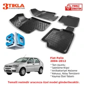 Fiat Palio 2004-2012 Premium 3D Havuzlu Paspas Seti - 1