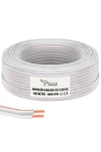 Poke 2x2.5 Hoparlör Kablosu Beyaz Kordon 100mt Poke Pk-1179 - 1