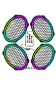 Poke Pixel Ledli Oval Hoparlör Midrange Kapak 4 Adet Pk-5653 - 1