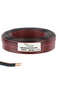 Poke 2x0.50 Hoparlör Kablosu Siyah Kordon 100 Metre Pk-1164 - 1