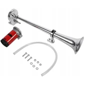 12V Havalı Korna Tekli Krom Marin Kompresörlü - 1