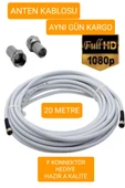 OEM Çanak Anten,uydu,televizyon Kablosu Rg6 Hd 20 Metre - 1
