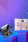 Dijital Göstergeli Powerbank Bluetooth Kulaklık ve Yeni Nesil Amoled Ekran Akıllı Saat - 5
