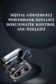 Dijital Göstergeli Powerbank Bluetooth Kulaklık ve Yeni Nesil Amoled Ekran Akıllı Saat - 3