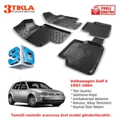 Volkswagen Golf 4 1997-2004 Premium 3D Havuzlu Paspas Seti - 1