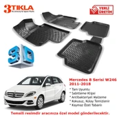Mercedes B Serisi W246 2011-2018 Premium 3D Havuzlu Paspas Seti - 1