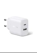 Ugreen 20w 2 Portlu Hızlı Şarj Cihazı, 1xusb-a, 1x Usb-c Beyaz - 45310 - 1