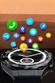 Akıllı Saat Yeni Nesil Bluetooth Bağlantılı Uyku ve Sağlık Takibi NFC ve GPS - 5