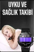 Akıllı Saat Yeni Nesil Bluetooth Bağlantılı Uyku ve Sağlık Takibi NFC ve GPS - 3
