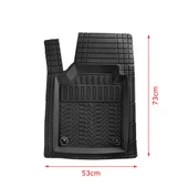 Universal Kesilebilir Promats Serisi 5 Parça 3D Havuzlu Paspas Seti - 2