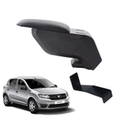 Dacia Sandero 2014 Delmesiz Çelik Ayaklı Siyah Kolçak Kol Dayama thumbnail 1