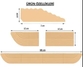 3YK.3d 2,9 cm x 68 cm Yükseklik (( TEN RENGİ )) Tüm Robot Süpürge, Tekerlekli sandalye'ler için KAPI EŞİK RAMPASI - 4
