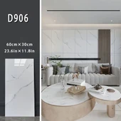 Beyaz Mermer Desenli Alüminyum Plastik Duvar Sticker thumbnail 5