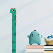 Sevimli Sarı Zürafa   Yeşil Dinazor   Deniz Kızı   Roket  Ağaç Boy Ölçüsü Sticker thumbnail 3