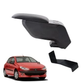 Peugeot 206 2010 Delmesiz Çelik Ayaklı Siyah Kolçak Kol Dayama - 1