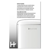 Dijitsu DB120RWH E 93 lt Statik Retro Beyaz Buzdolabı Mekanik Kontrol Paneli ile thumbnail 3