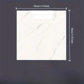 Beyaz Mermer Desenli Alüminyum Plastik Duvar Sticker (30*30) thumbnail 1