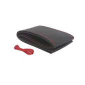 Premium Siyah direksiyon Kılıfı Kırmızı Dikişli - 1