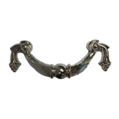 Dekoratif Zamak Üzümlü Kulp - 64mm, Nikel, 100 Adet - 1