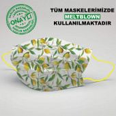Meyve Desen Maske (5 Adet) - 1