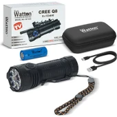 Watton Cree Q8- Xpg 8+1 LED Şarjlı El Feneri Watton WT-623 thumbnail 1