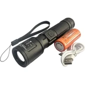 Powerdex PD-4200 Yağmur Suyu Geçirmez 10WATT Süper LED Profesyonel Şarjlı El Feneri - 2