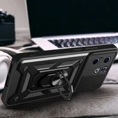 İnfinix Smart 8 Kılıf Magnetik Standlı Kamera Korumalı Sürgülü Vega Kapak thumbnail 5