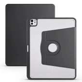 iPad Pro 13 2024 Kılıf Termik Kalem Bölmeli Dönebilen Standlı Kılıf thumbnail 1