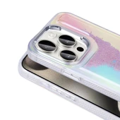 iPhone 15 Pro Kılıf Airbagli Renkli Arka Yüzey Boncuk Tasarımlı Kumul Kapak thumbnail 4