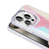 iPhone 15 Pro Kılıf Airbagli Renkli Arka Yüzey Boncuk Tasarımlı Kumul Kapak thumbnail 7