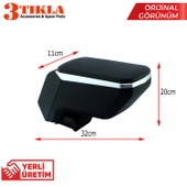 Tourneo Courier 2020 Premium HQ Lüks Delmesiz Çelik Ayaklı Siyah Kolçak - 2