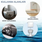 6 Lı Su Sızdırmaz Banyo Mutfak Lavabo Küvet İzolasyon Şerit Bant Pratik Ürün thumbnail 6