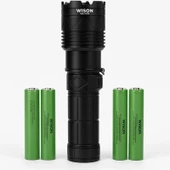 Wison WS-1175 Profesyonel Şarjlı El Feneri | 5500 Lümen – 60W – 22000MAH – 3 Mod – USB Şarj – Uzun Menzil - 3
