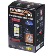 Power Gold 38 W Solar ve USB Şarjlı Fener PG-800 - 5