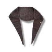 Pofuduk Sophie Örgü Eşarp Fular Şal PFDKF2 Kahverengi thumbnail 2