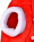 Noel Baba Geyiği Köpek Kostümü – Küçük Irk Evcil Hayvanlar İçin Polyester Kapüşonlu Çıtçıtlı Fleece Tatil Kıyafeti thumbnail 5