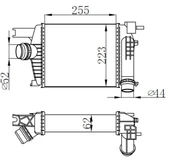 TURBO RADYATÖRÜ INTERCOOLER CLIO 4 2012 CAPTUR 2013 DUSTER 2013 0.9TCE 1.2TCE 1.5DCI 144961381R thumbnail 1