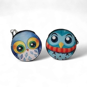 Gülen Yüz Baykuşlu Cüzdan 2'li thumbnail 1