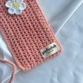 Pofuduk Hanmade Telefon Çantası PPB6 Yaldızlı Pembe thumbnail 2