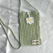 Pofuduk Hanmade Telefon Çantası PPB5 Açık Yeşil thumbnail 5