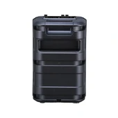 GD-903 Dijital LED Göstergeli FM Radyolu Mikrofonlu RGB TWS 8 inç Stereo Bass Kablosuz Karaoke Hoparlör thumbnail 3