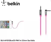 Belkin BLK-AV10128cw03-PNK 1m 3.5mm Ses Kablo - 1