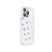 iPhone 15 Pro Kılıf M-Safe Şarj Özellikli Şeffaf Folk Sert Kapak thumbnail 2