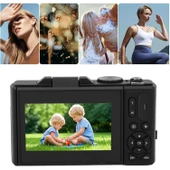 Ozmik 5K Dijital Kamera 75MP HD Retro Otomatik Odaklama Anti Shake 18x Zoom 64GB SD KART HEDİYE Siyah - 4