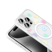 iPhone 15 Pro Kılıf M-Safe Şarj Özellikli Şeffaf Folk Sert Kapak thumbnail 9